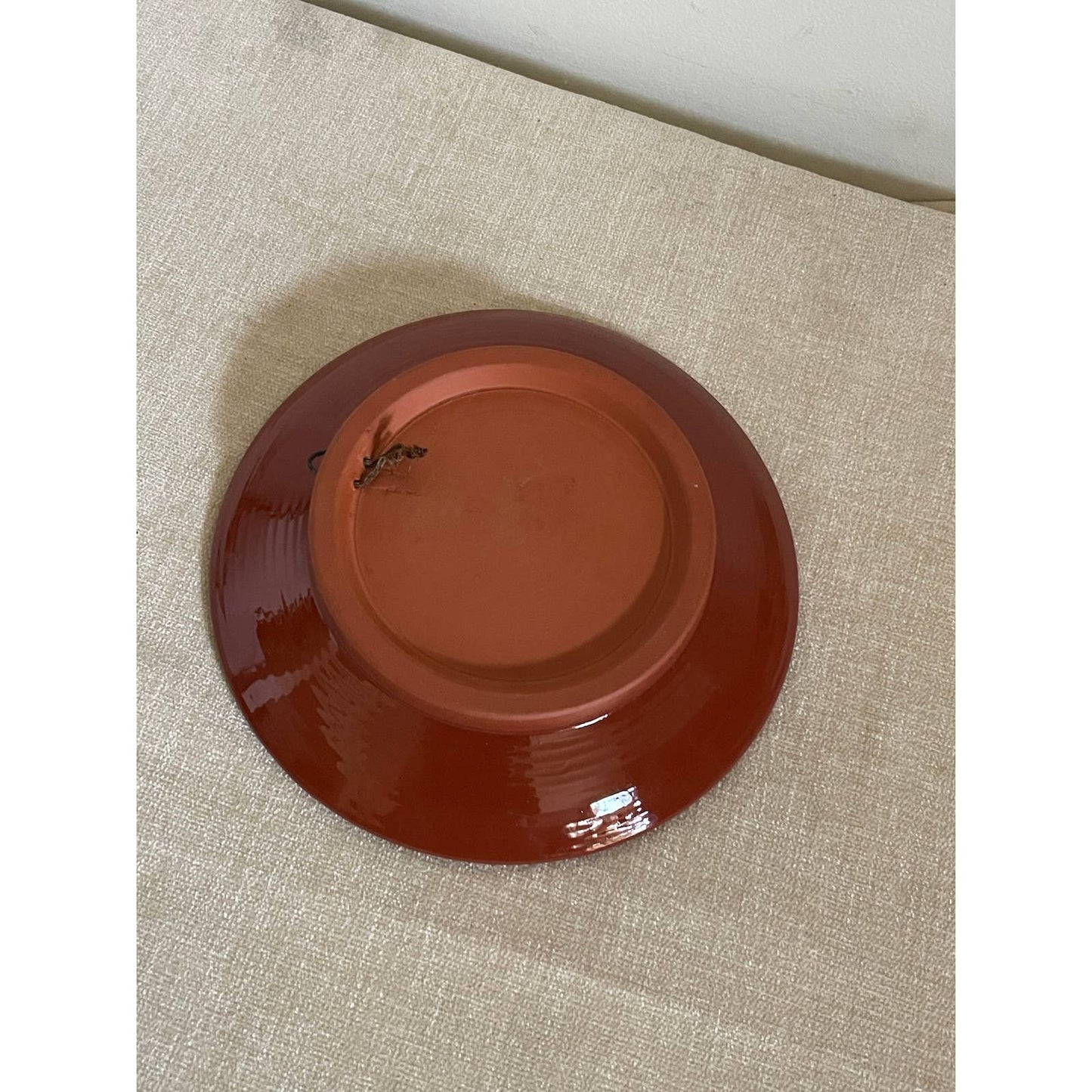 Handmade Terracotta and Turquoise Southwestern Wall Plate