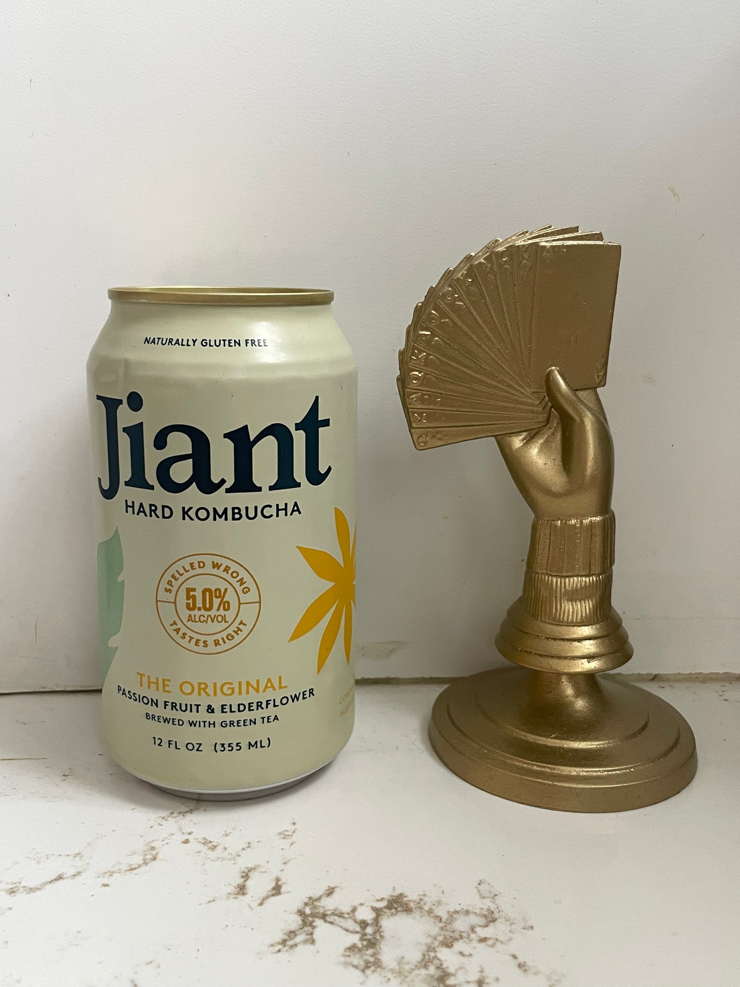 Vintage Poker Trophy Finial on Brass Stand