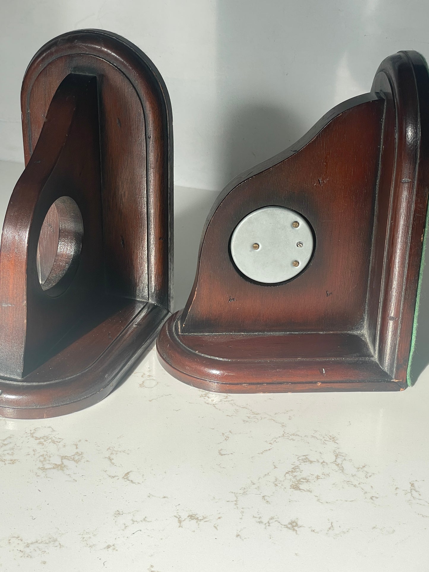 Vintage "Jans of London" Made In England Wood Bookends sold as a pair of 2