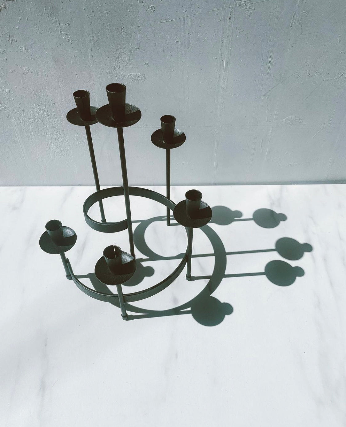 Swedish 1960s Modernist Spiral Candelabra by Bo Svensk