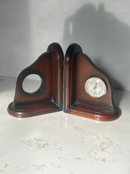 Vintage "Jans of London" Made In England Wood Bookends sold as a pair of 2