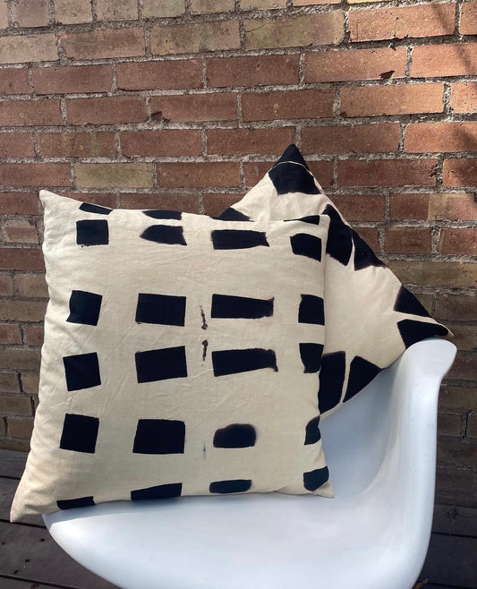 Mineral Works Natural Hand Dyed Textile Pillow