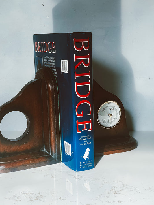 Vintage "Jans of London" Made In England Wood Bookends sold as a pair of 2