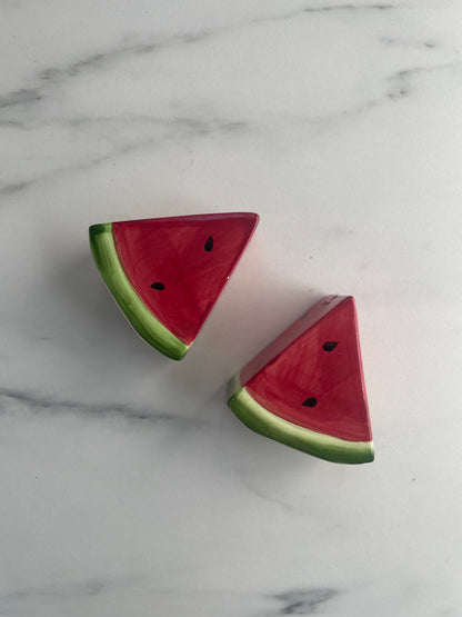 Watermelon Salt & Pepper Shakers