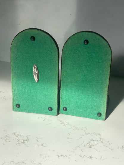 Vintage "Jans of London" Made In England Wood Bookends sold as a pair of 2