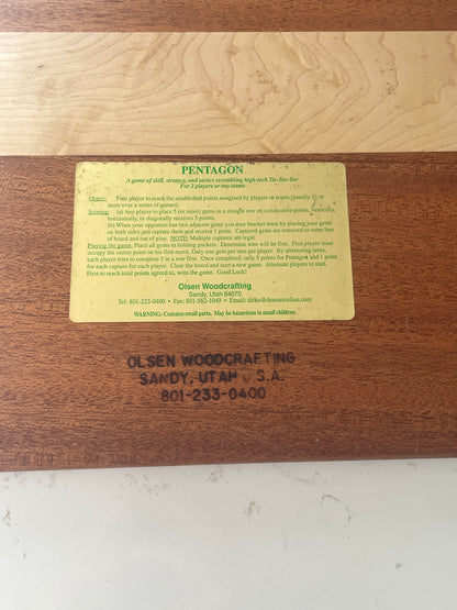 Olson Woodcrafting Pentagon Game Board (Board only)